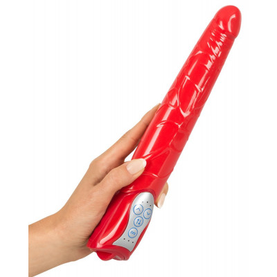 VIBRATORE REALISTICO CON SPINTA "PUSH IT" ROSSO